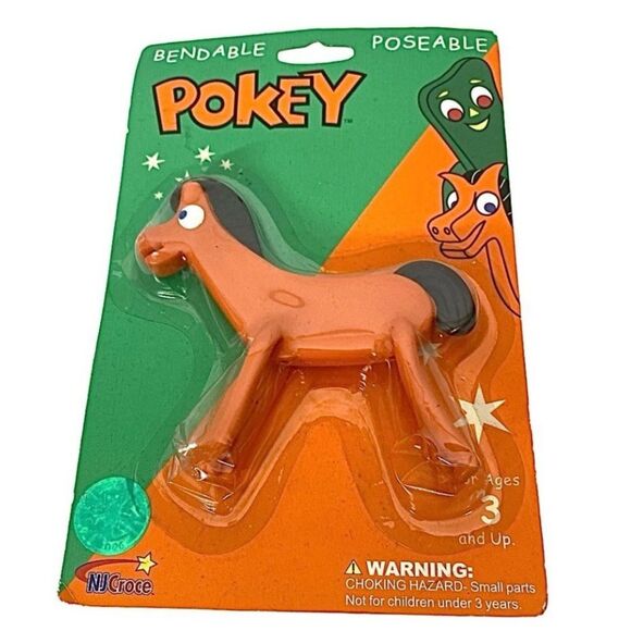 5" Pokey Bendable Poseable Figure From Gumby Cartoon by NJCroce - Sealed 2004 - Picture 1 of 2